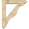 Ekena Millwork Funston Arts and Crafts Rough Sawn Bracket w/ Offset Brace, Douglas Fir, 8"W x 42"D x 48"H BKT0806X42X48FST03RDF - alternate 4